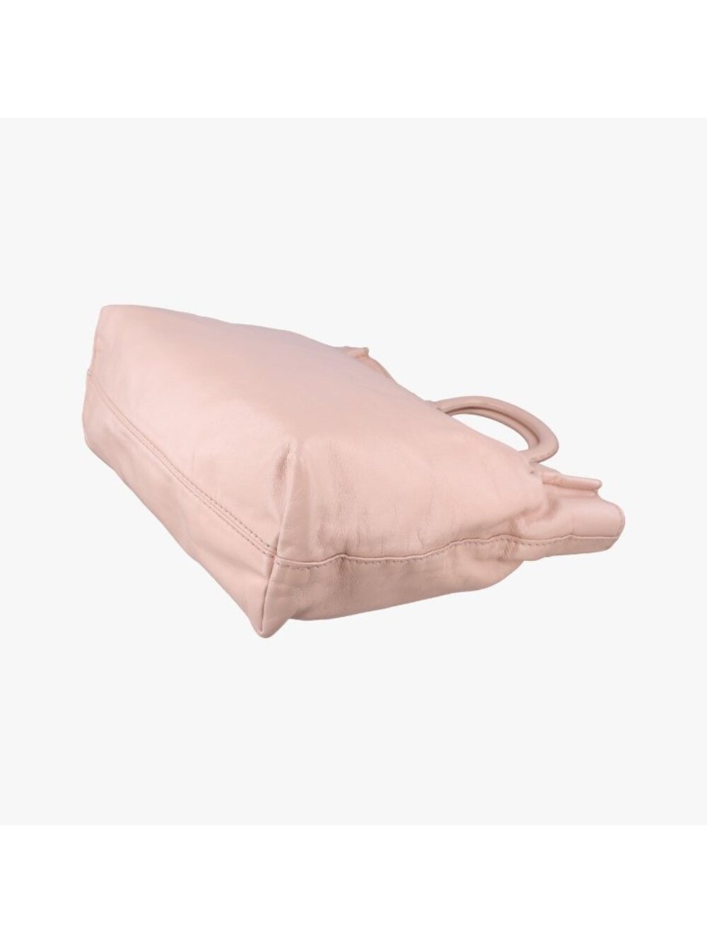 Prada Triangle Logo Tote Pink Leather - Picture 6 of 16